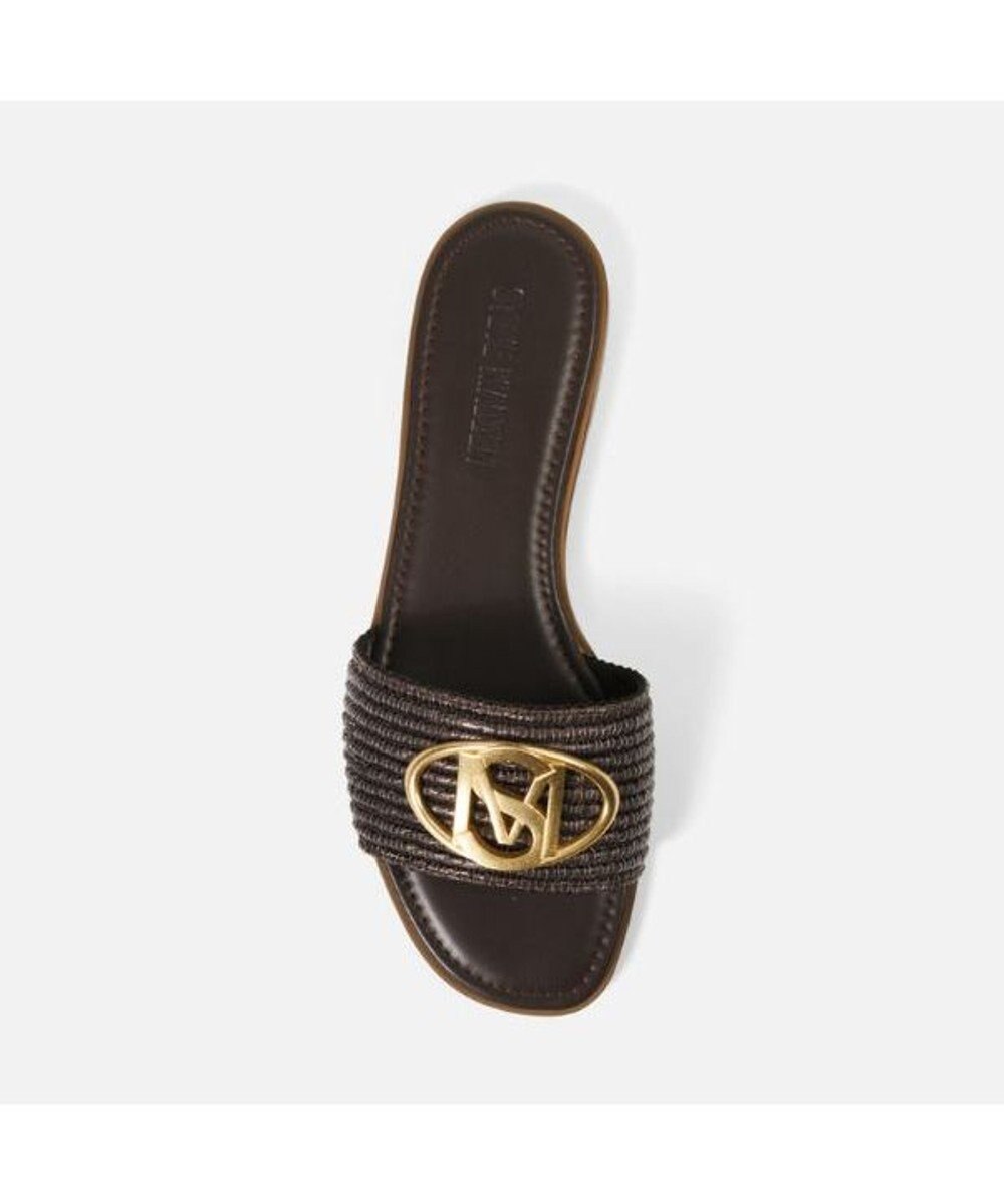 STEVE MADDEN KORA20オーバルロゴモチーフフラットサンダル 