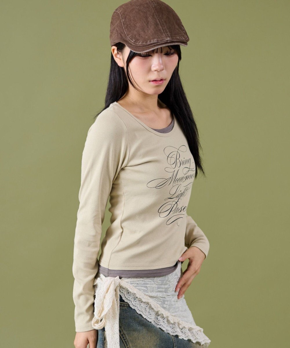 WEGO レイヤードグラフィックTOP 