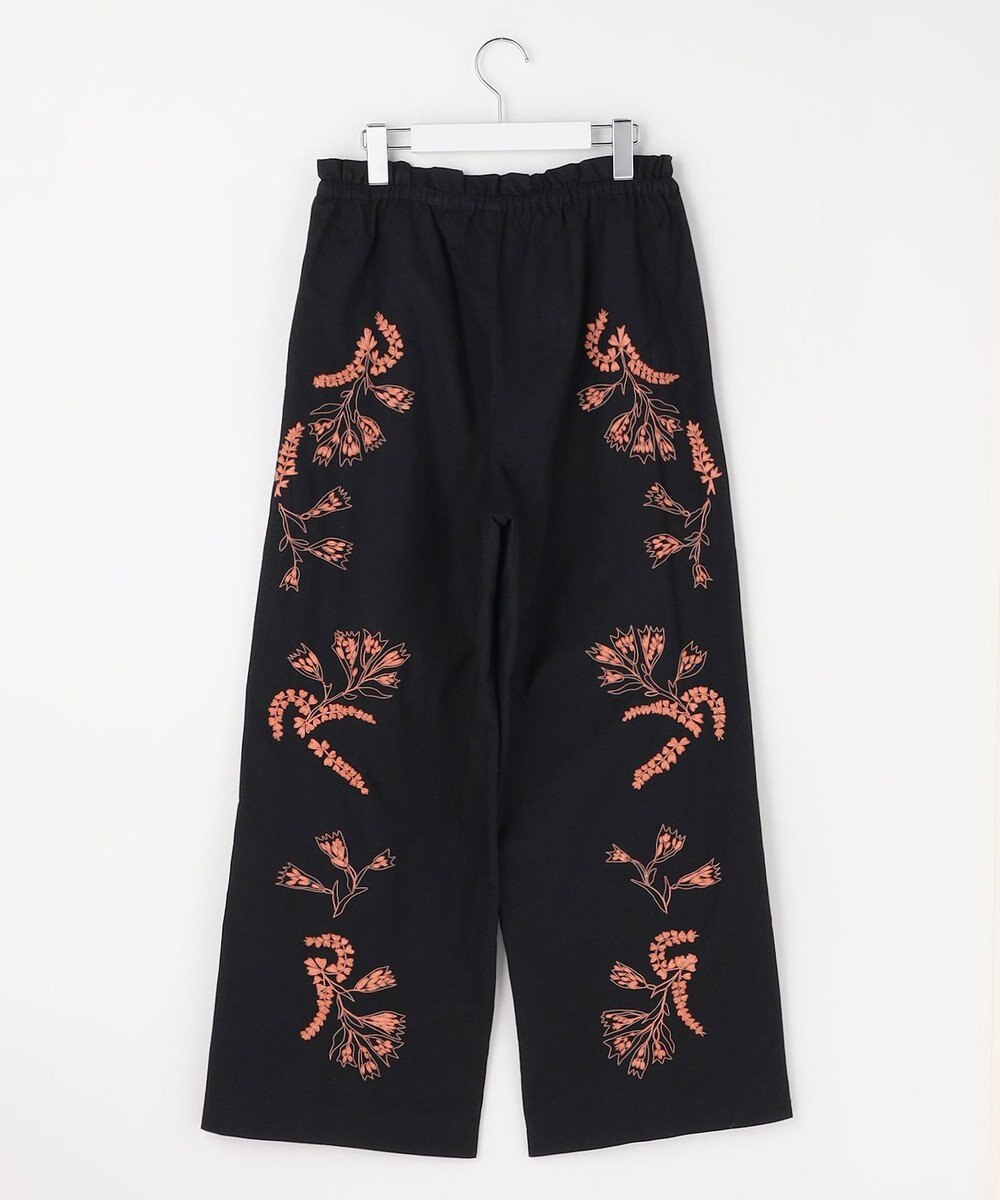 自由区 【カトリエムブーケ】Broderie a motifs floraux 刺繍パンツ 