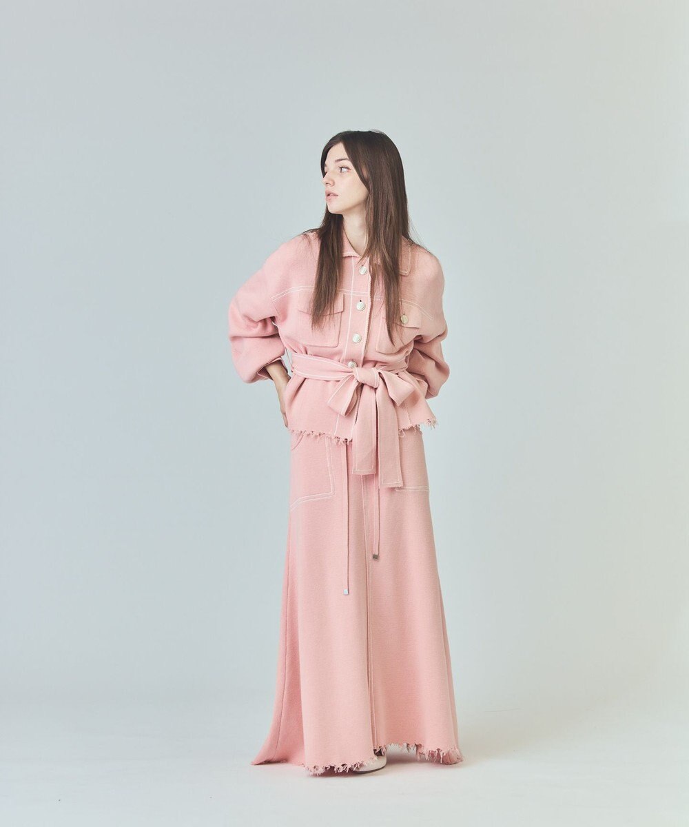 GRACE CONTINENTAL ニットワークジャケット 