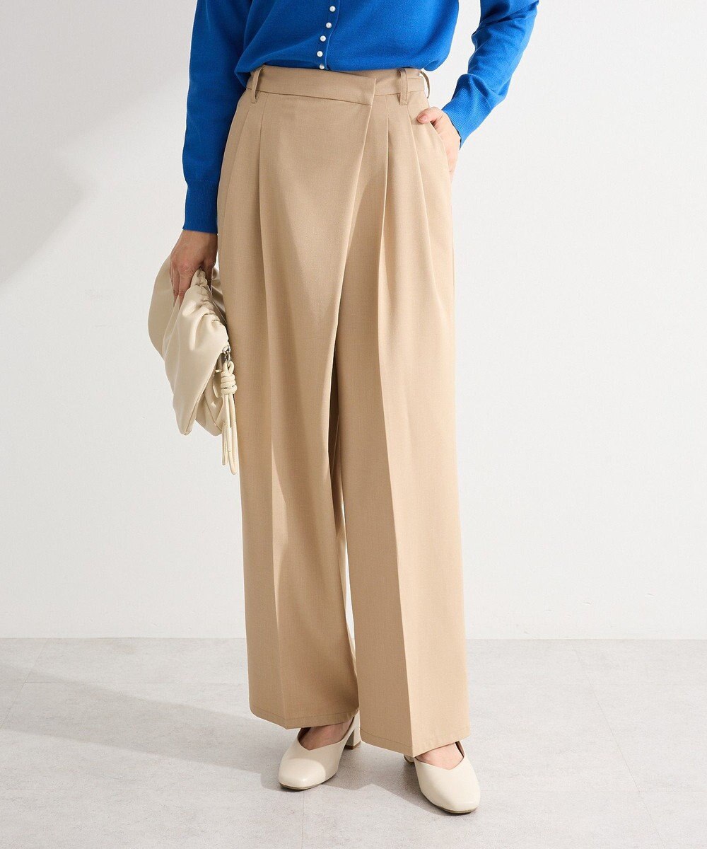 Green Parks アシメウエストタックパンツ 