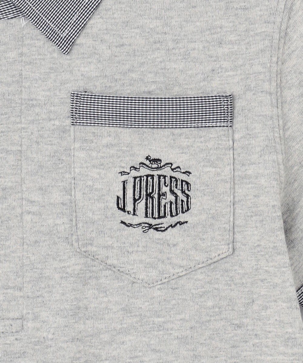 J.PRESS KIDS 【110-130cm】チェックカラー 半袖ポロシャツ 