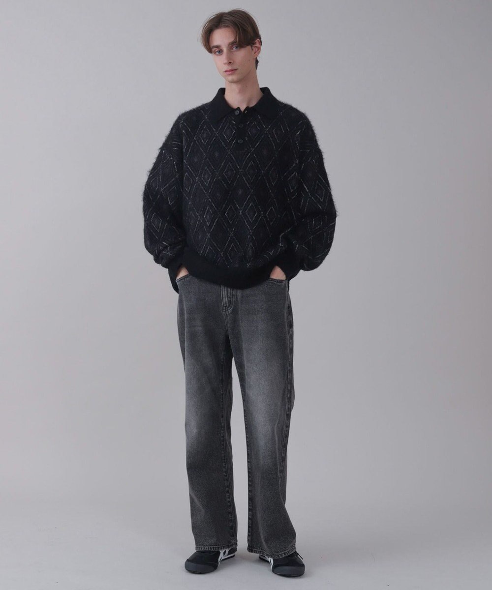 WEGO 【ユニセックス着用ITEM】アーガイルニットポロ 