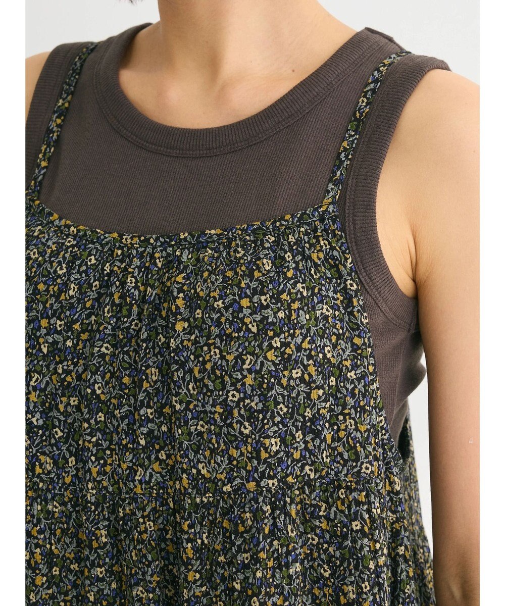 Green Parks 楊柳クレープボリュームキャミワンピース 