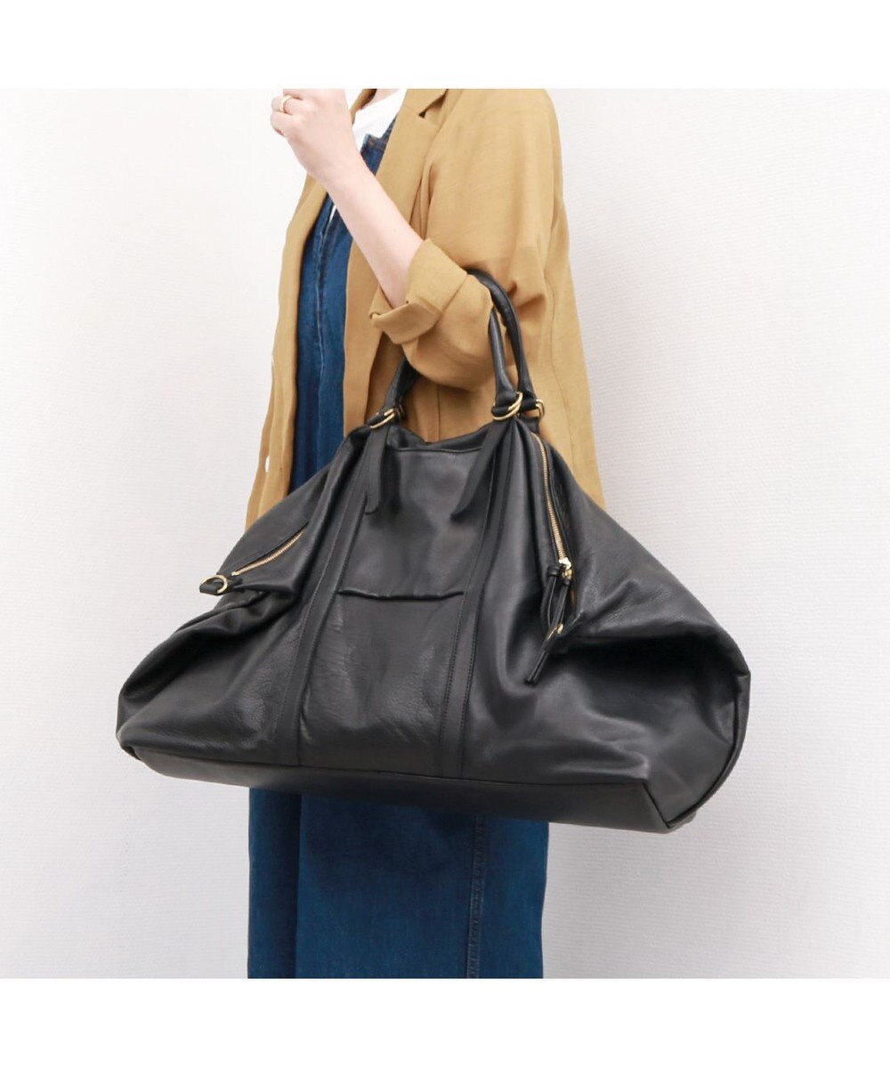 UNBILLION ペルケ perche / ガーメントレザー・サスティナブル2wayボストンL 