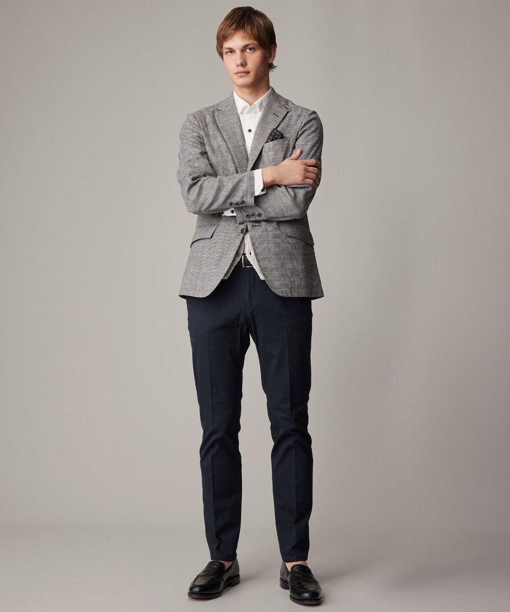 JOSEPH ABBOUD 【キングサイズ・25SS・ウエストも伸びる！オーガニックコットン使用】ハイパワーオーガニックピケ パンツ 