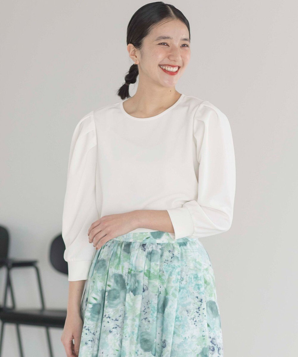 組曲 ライトアムンゼンジャージーバックリボン トップス 