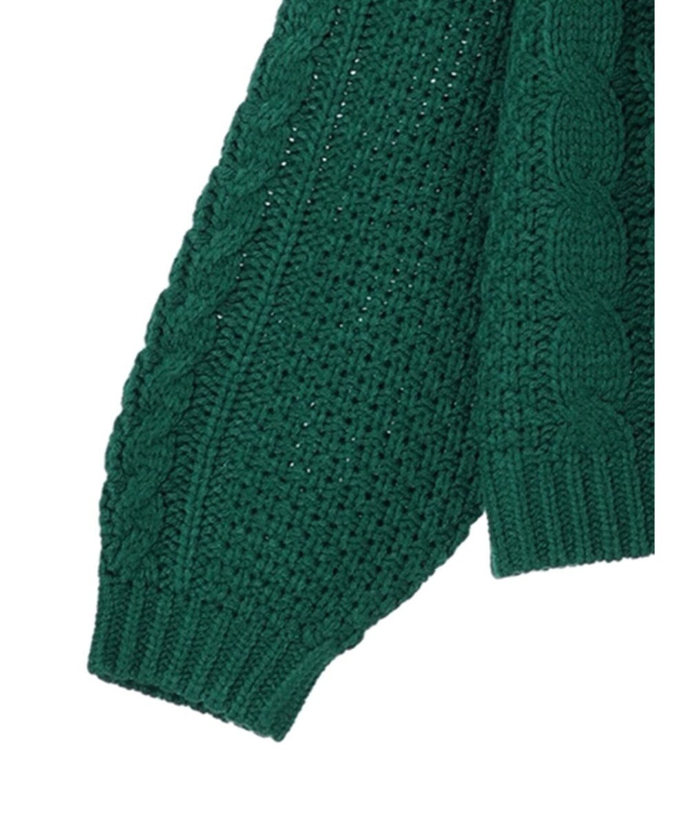 earth music&ecology ウォッシャブルケーブルプルオーバー 