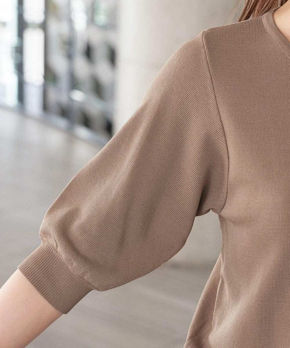 Tiaclasse  【洗える】ハーフスリーブサマーニットカーディガン 