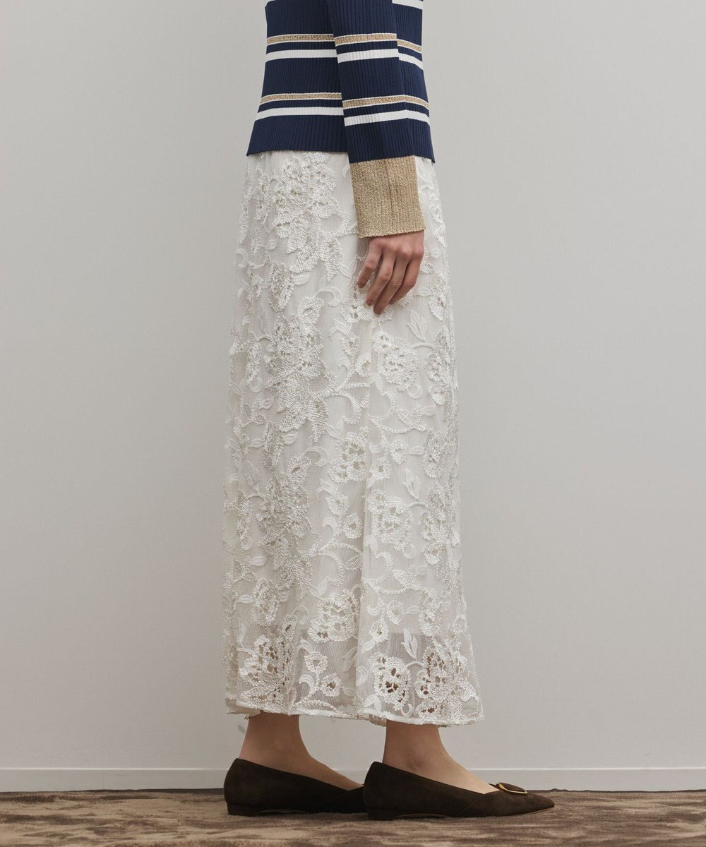 GRACE CONTINENTAL チュールレースマーメイドスカート 