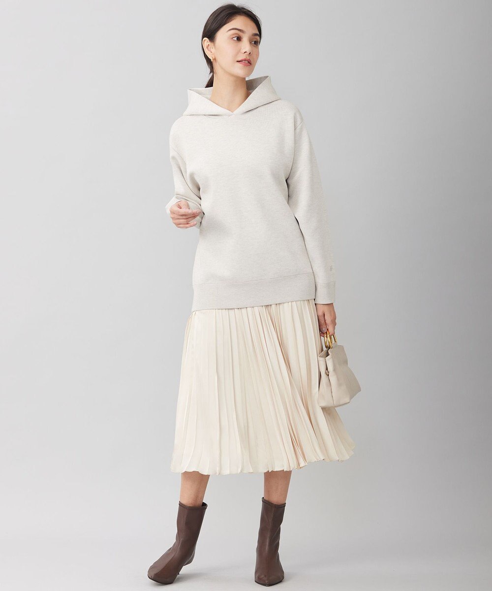 自由区 【WEB限定・洗える】ロイヤルサテンプリーツ スカート 