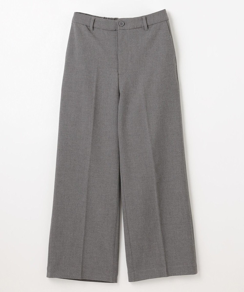 ANY L 【洗濯機可/ストレッチ/ウエストゴム/裏起毛】マルチファンクションストレッチワイドパンツ 