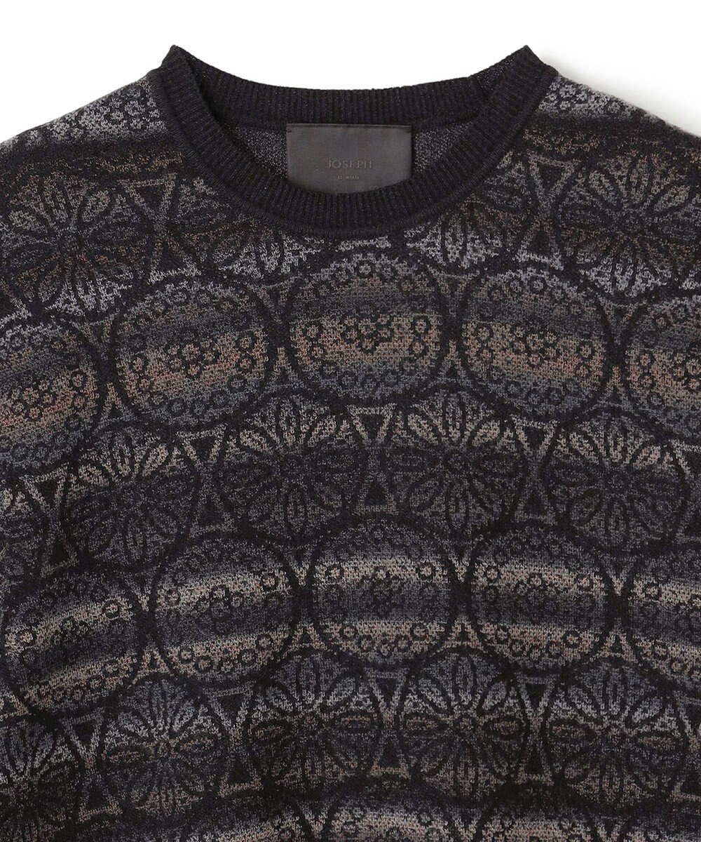 JOSEPH HOMME 【HIGH GRADE LINE】モスクジャガード　クルーネックハイゲージニット 