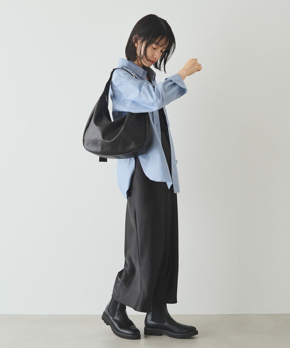 russet ソフトレザーラウンドビッグショルダーバッグ(CE-1325-WEB) 