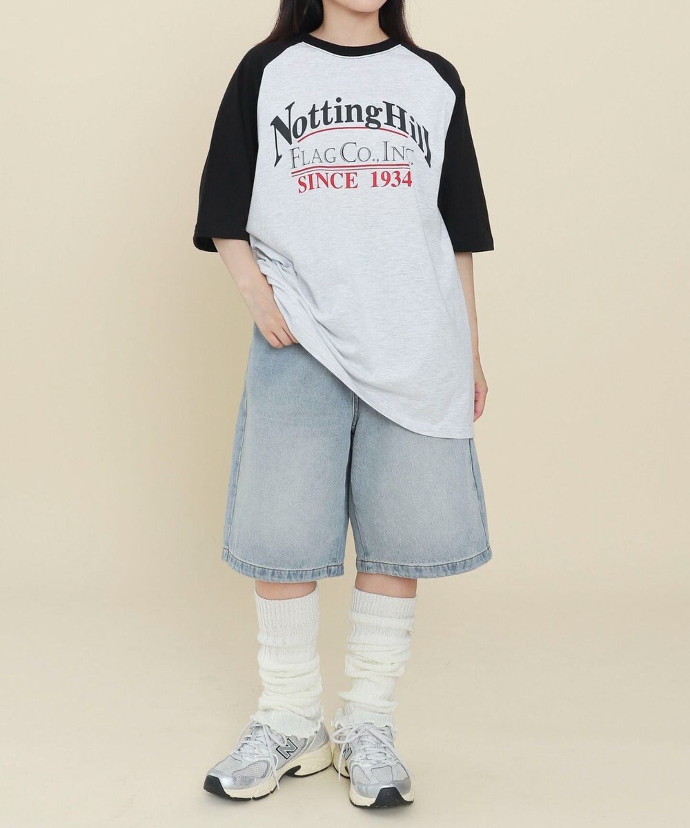 WEGO レタリングラグランT 