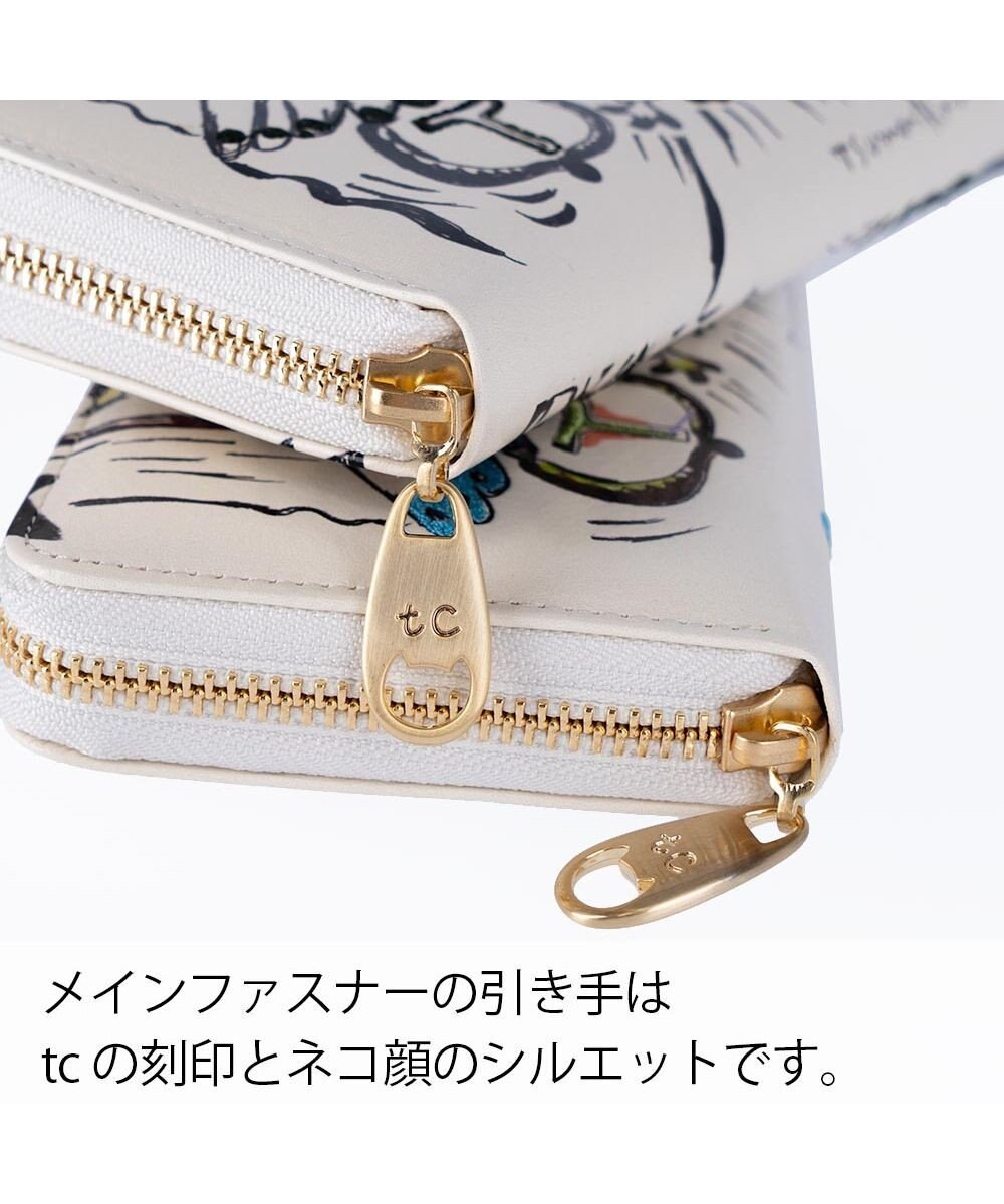 tsumori chisato CARRY ムーンライトアニマル ラウンドファスナー長財布 