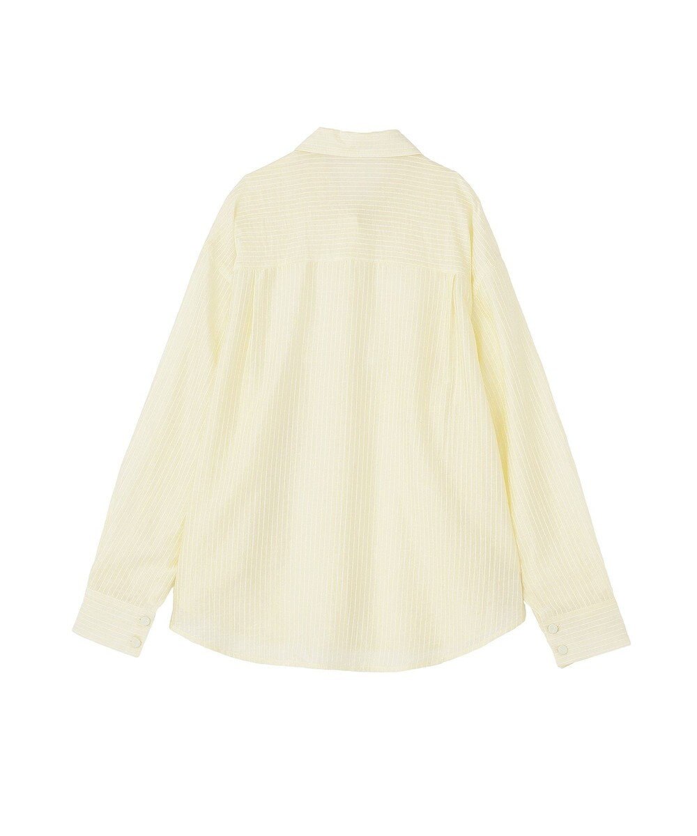 CRAFT STANDARD BOUTIQUE 【2点SET】スカーフ付きシアーストライプシャツ 