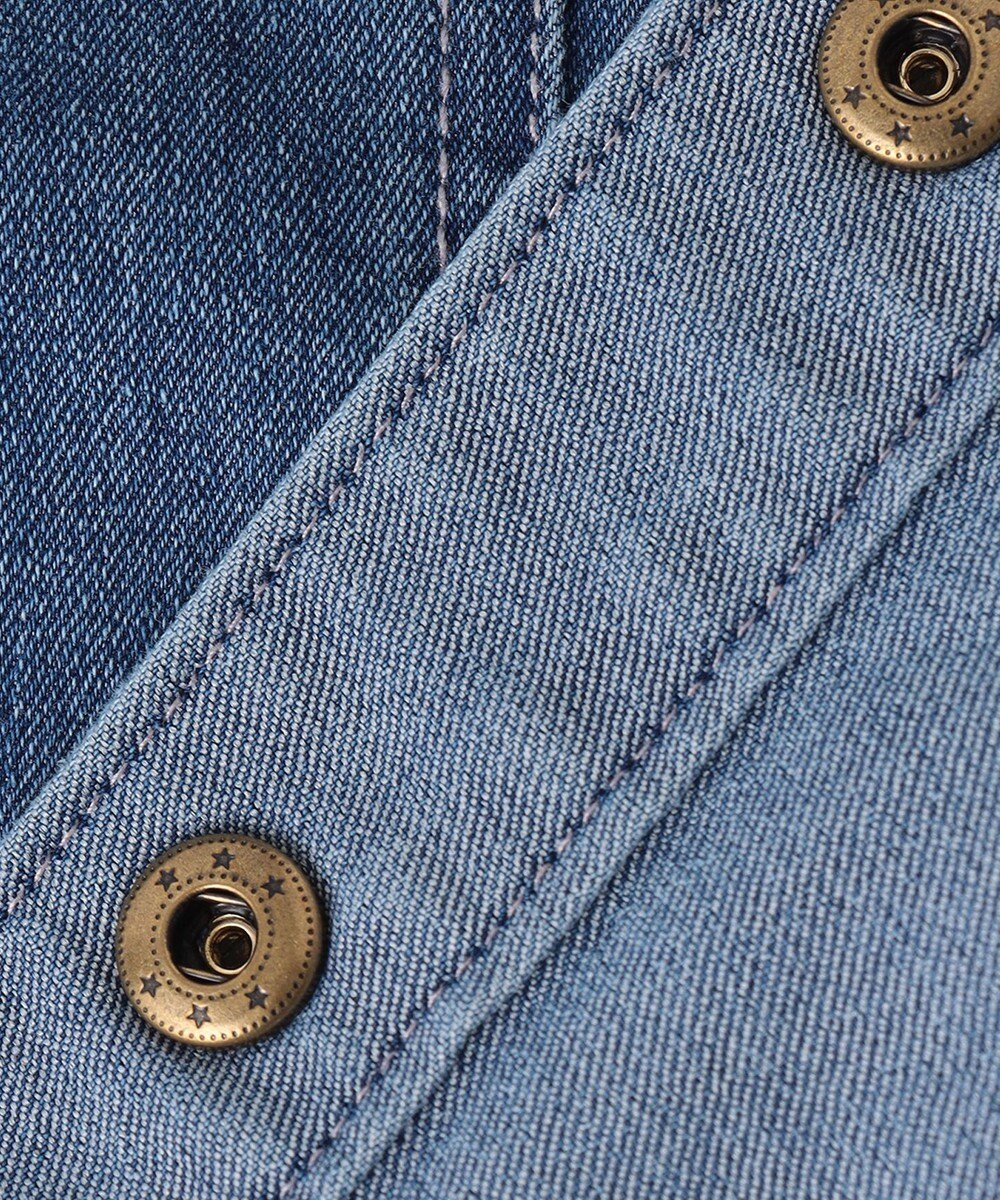 ANY KIDS フリル 襟付き デニム ジャケット 