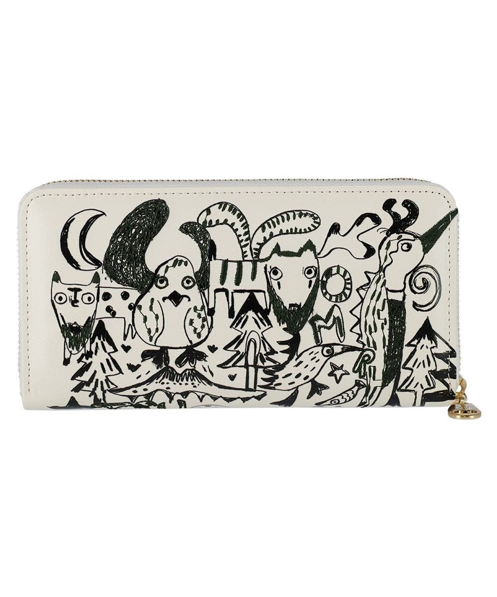 tsumori chisato CARRY ムーンライトアニマル ラウンドファスナー長財布 