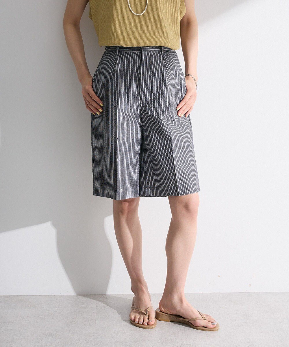 Green Parks ・ELENCARE DUE ストライプショートパンツ 