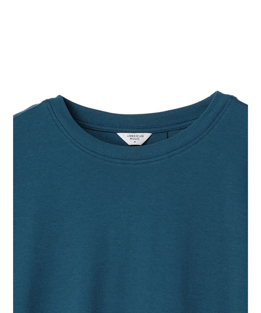 AMERICAN HOLIC 抗菌防臭＋接触冷感クルーネックカットプルオーバー 