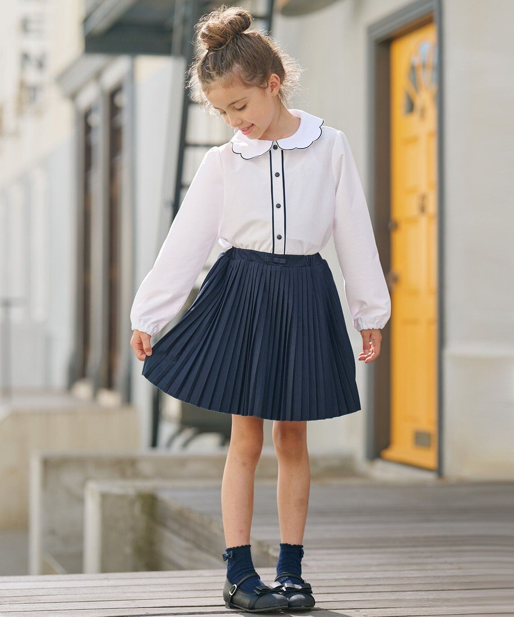 組曲 KIDS 【110-140cm】ツイル天竺 ブラウス 