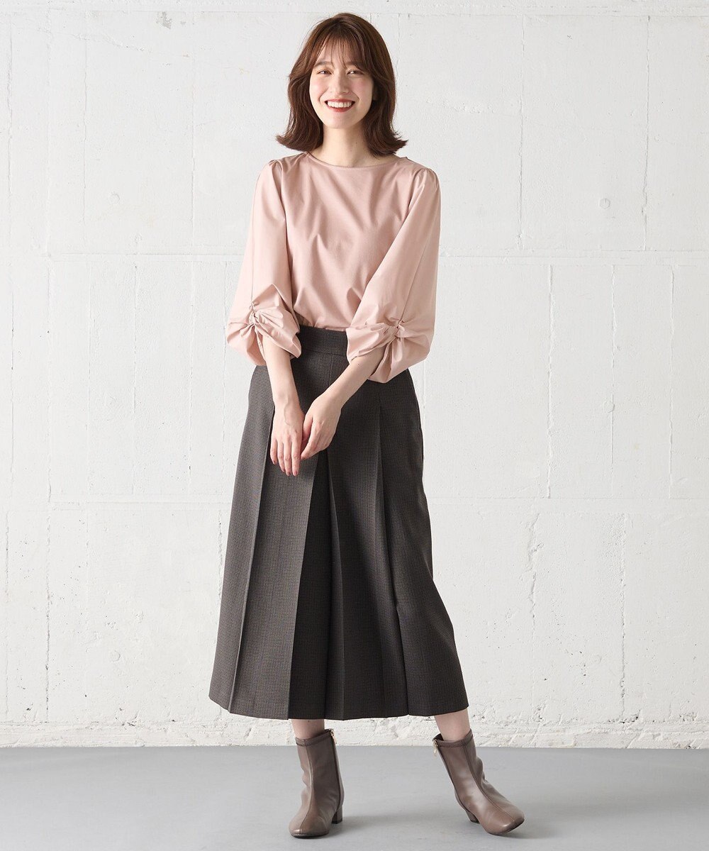 ANY 【洗濯機可】着映える袖ねじりトップス 