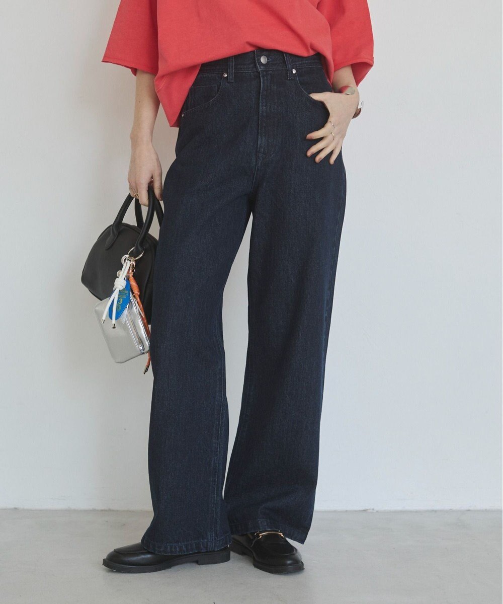 WEGO 【ANGIE VINTAGE/SMLサイズ展開】ワイドストレートデニムパンツ 