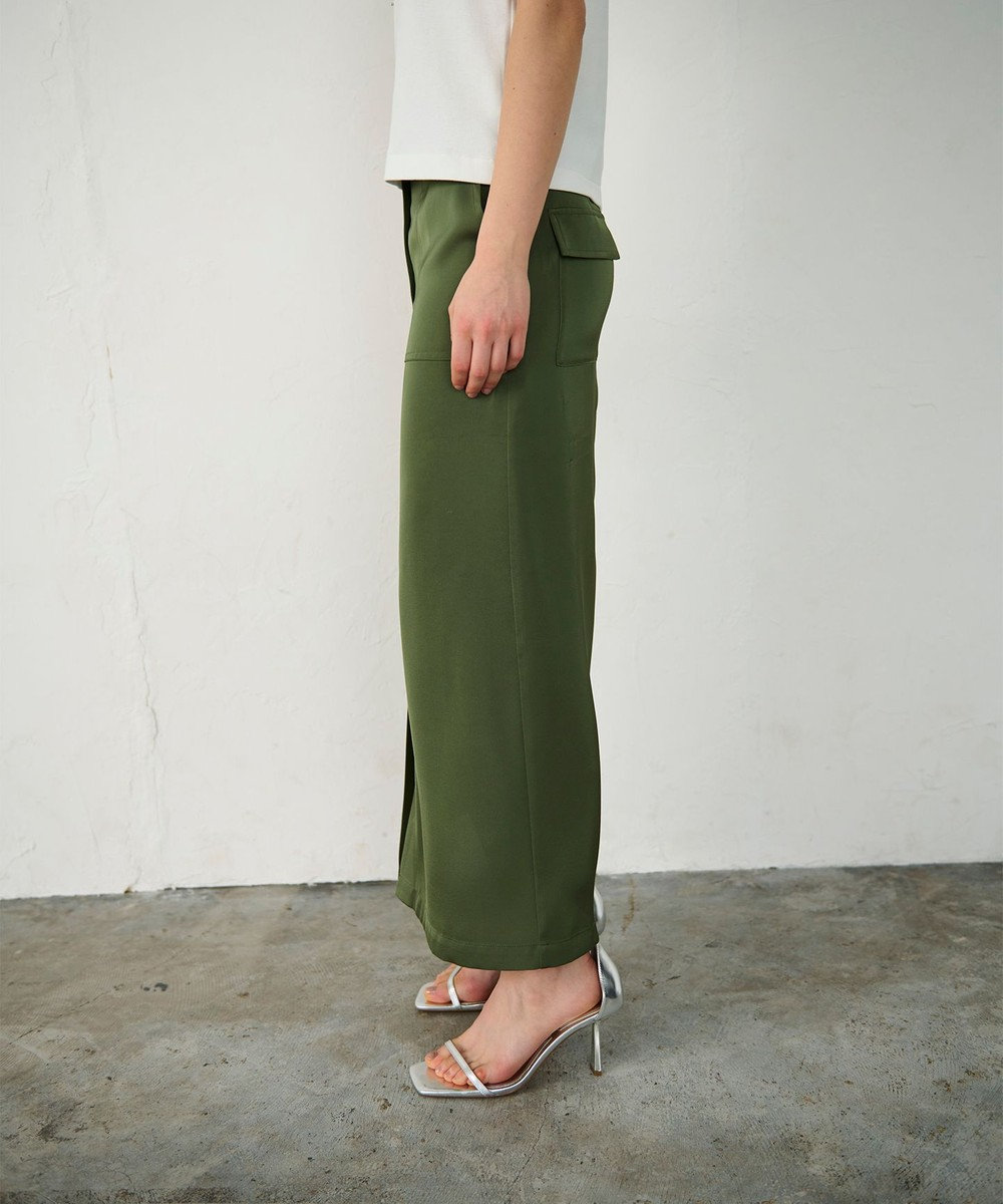 GRACE CONTINENTAL サテンストレートスカート 