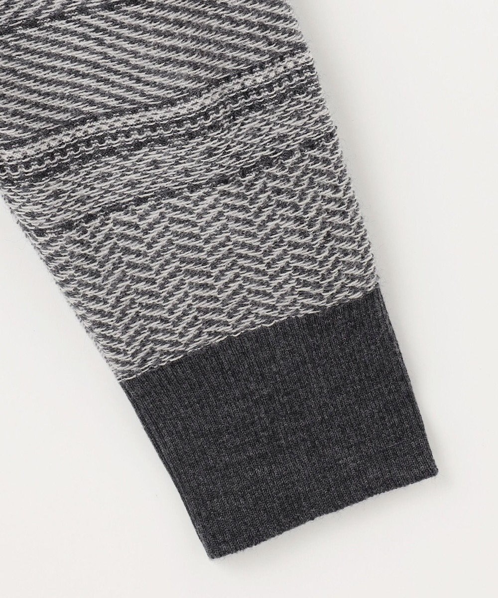 JOSEPH ABBOUD 【キングサイズ・ストレッチ/スウェードタッチ/JAPANファブリック】ジャガード柄 プルオーバー ニット 