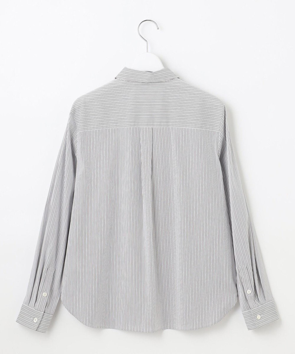 J.PRESS LADIES L 【洗える】BEZ ドビーストライプ シャツカラー ブラウス 