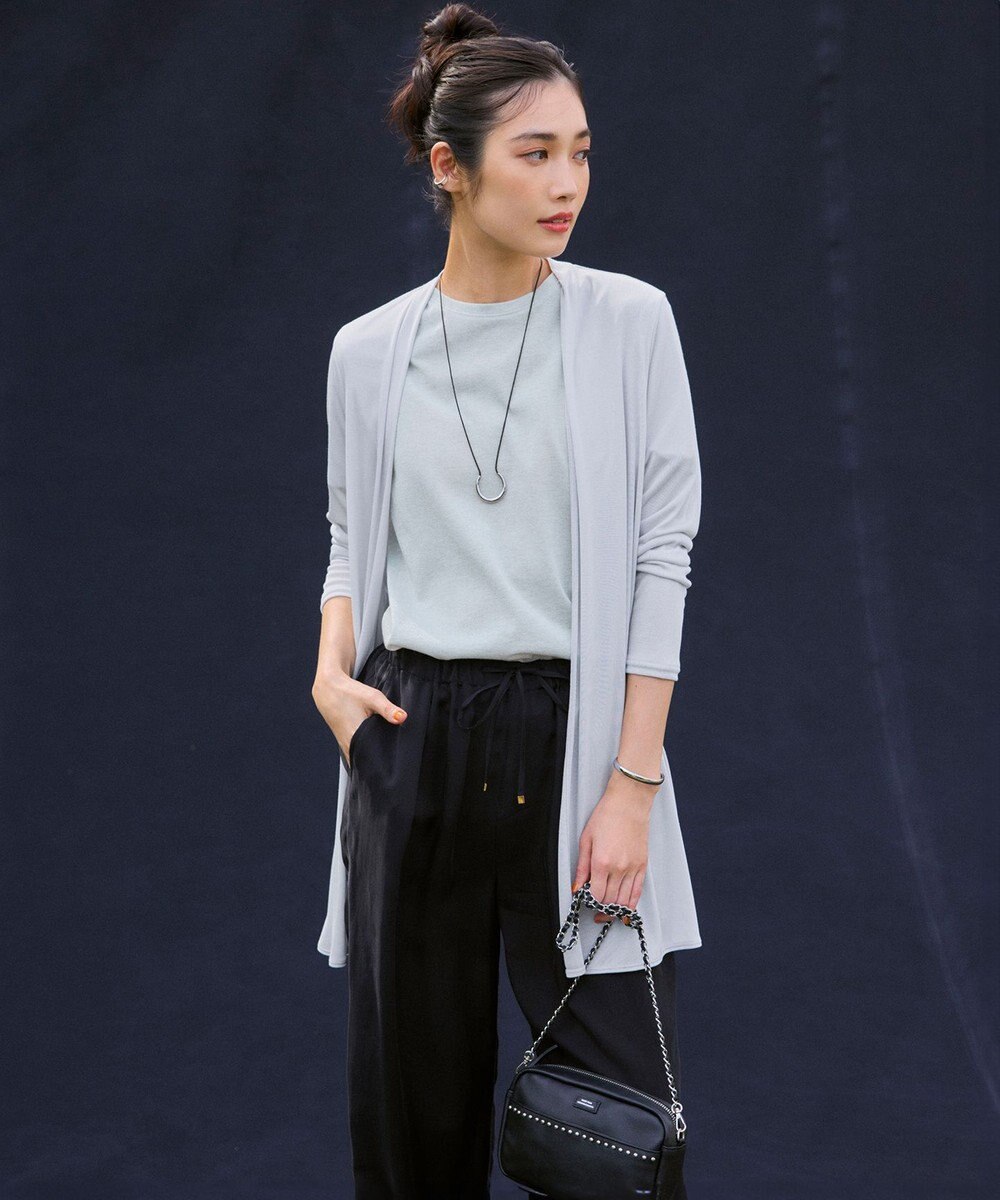 23区 【UVケア/接触冷感】マルチ機能 シアー ロング カーディガン 
