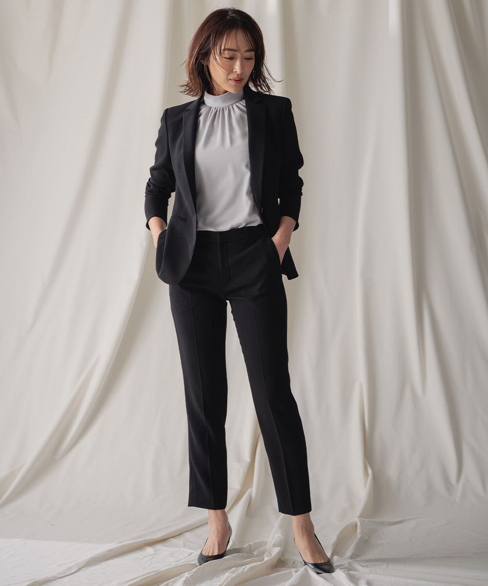 BEIGE， EVA / ハイネックハーフスリーブブラウス 