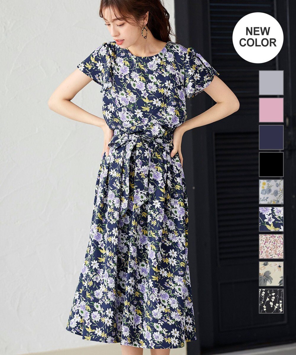 洗える 大人上品なフレンチフレア袖ワンピース Tiaclasse ファッション通販 公式通販 オンワード クローゼット