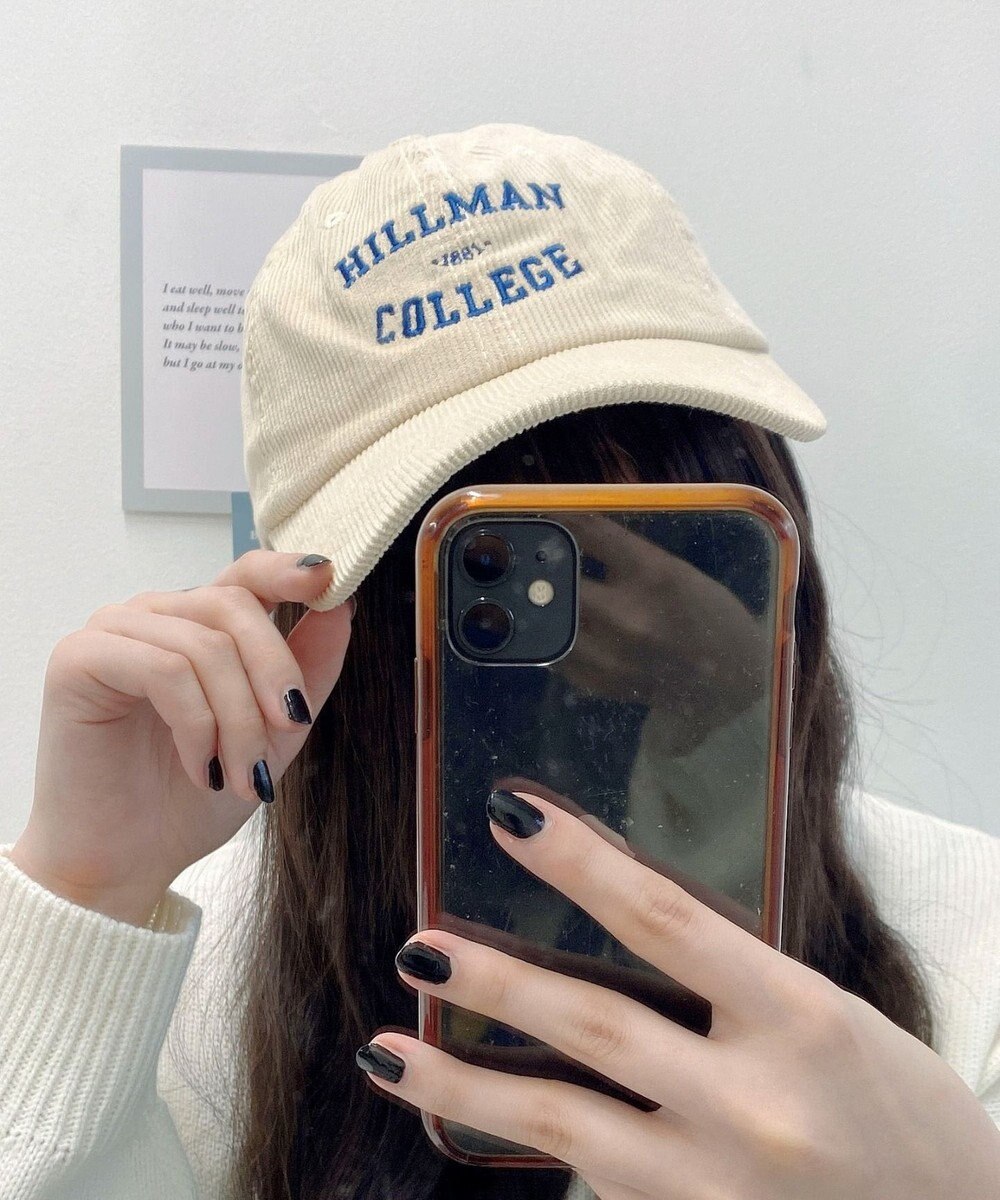 WEGO コーデュロイロゴキャップ 