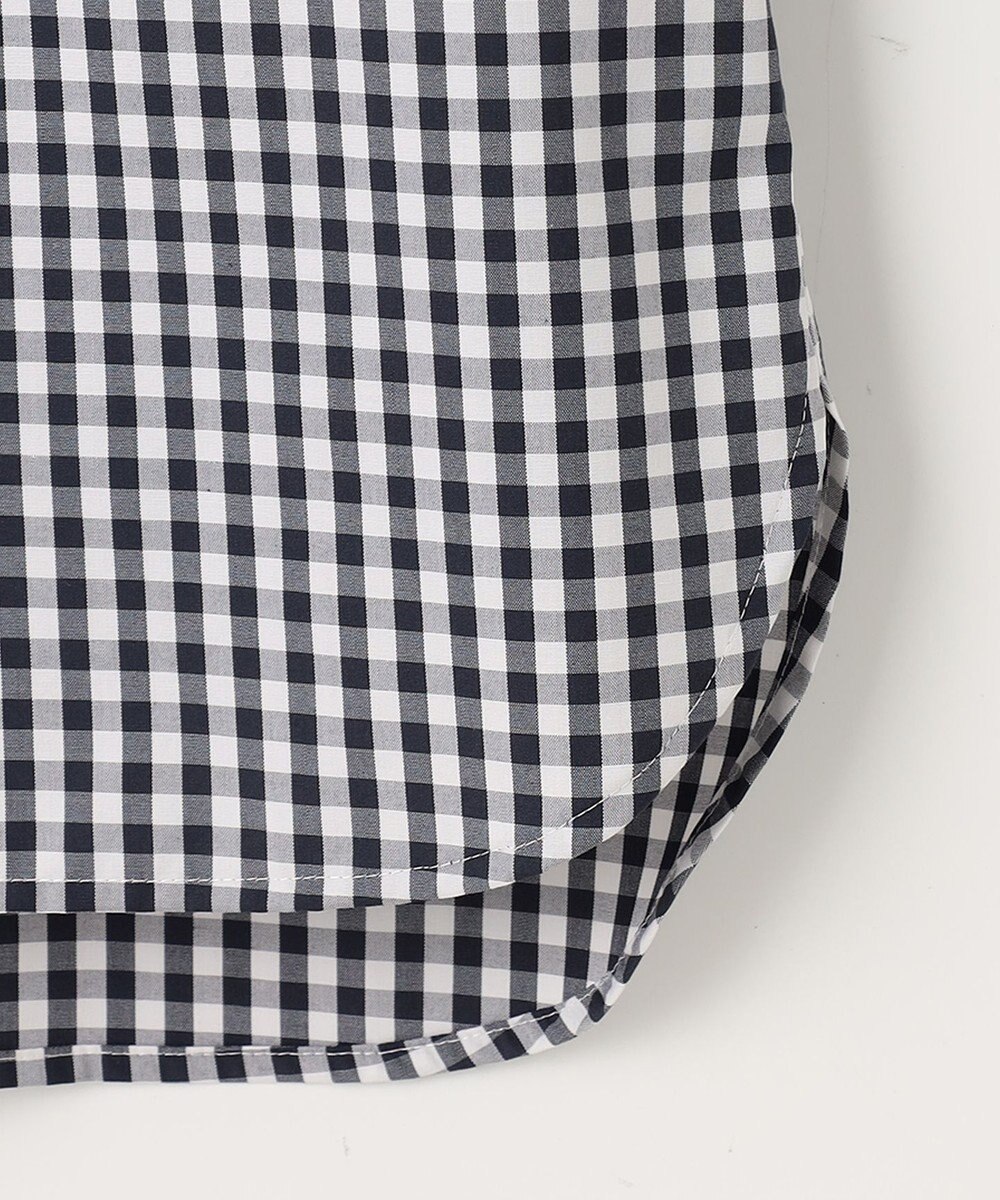 J.PRESS LADIES 【洗える・接触冷感・UVカット】エステネージュストライプ バンドカラーブラウス 