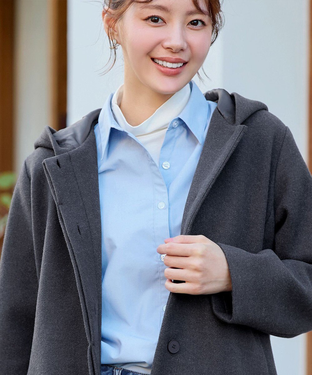 Tiaclasse フーデットショートコート 