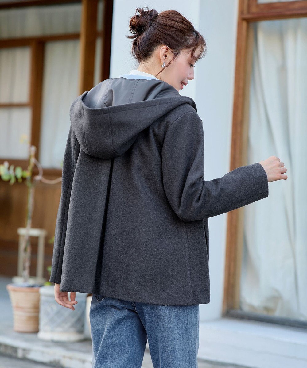 Tiaclasse フーデットショートコート 