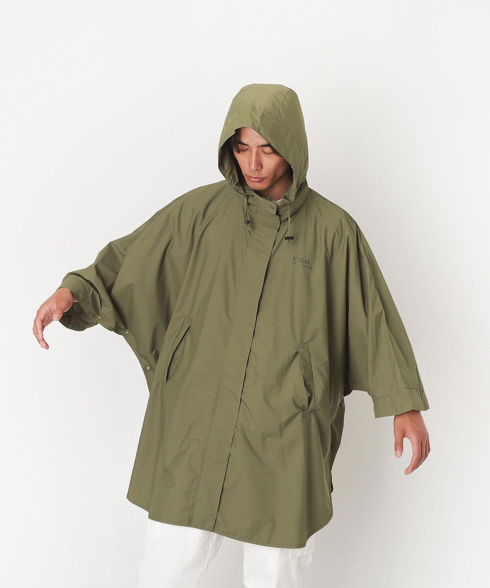 MOONBAT POLO RALPH LAUREN レインポンチョ レインベア 50デニール生地／着丈98cm 収納袋付き 