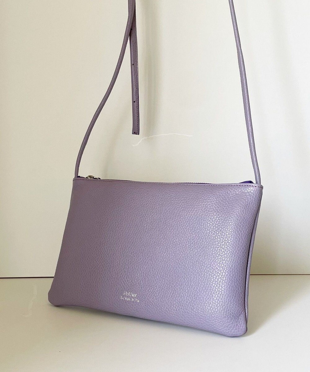 Hekhèr Le Style de Vie 新色追加【日本製】シュリンクレザー スクエアショルダーバッグ 