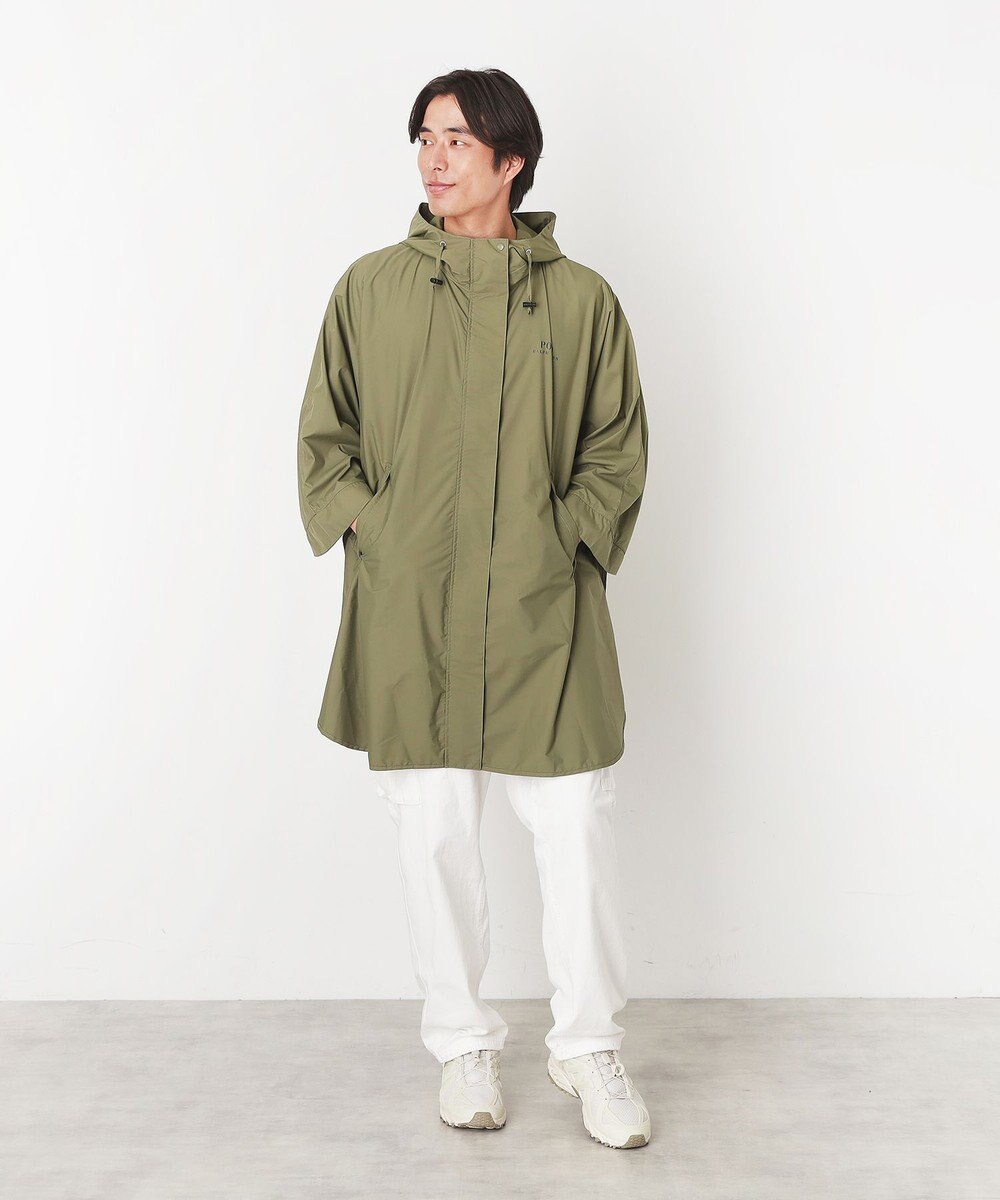 MOONBAT POLO RALPH LAUREN レインポンチョ レインベア 50デニール生地／着丈98cm 収納袋付き 