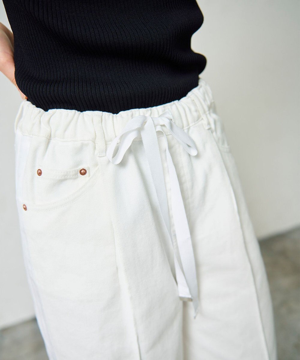 GRACE CONTINENTAL デニムワイドイージーパンツ 