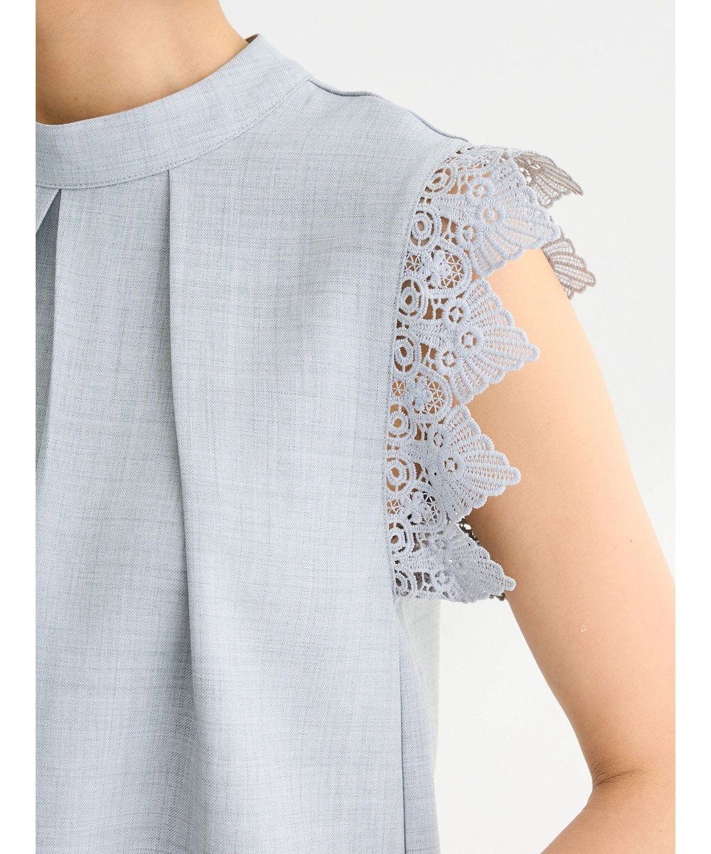 Green Parks ・ＥＬＥＮＣＡＲＥ　ＤＵＥ　リネンライクレースブラウス 