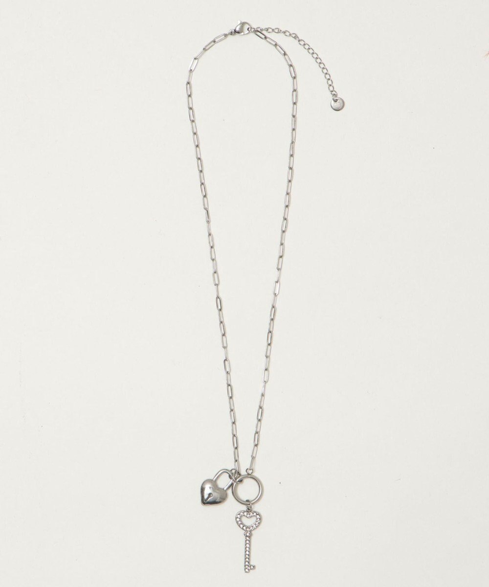 WEGO Lステンレスハートモチーフチェーンネックレス 