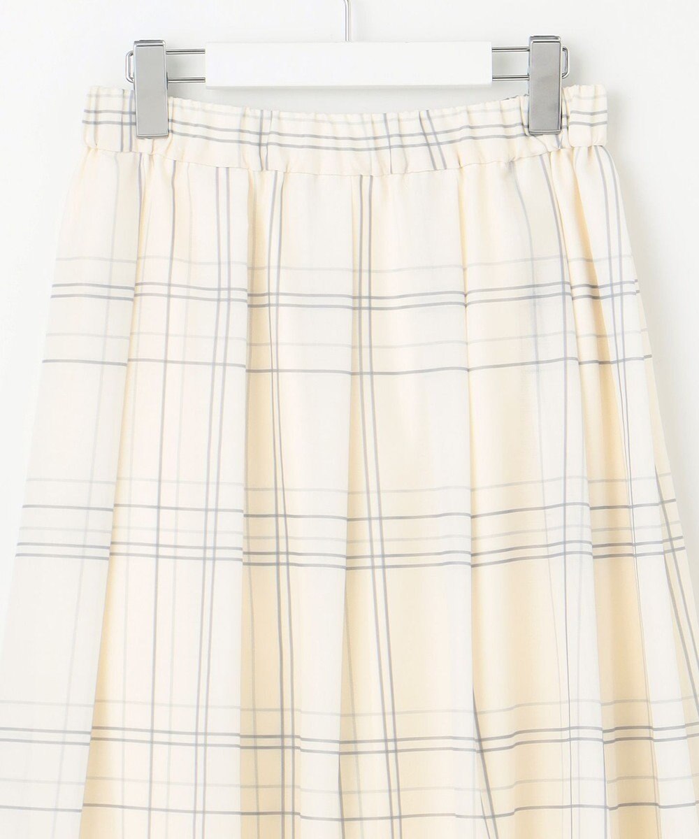 自由区 S 【SHIHOさん着用・洗える】エアリーウィンドウペンチェックプリント スカート 