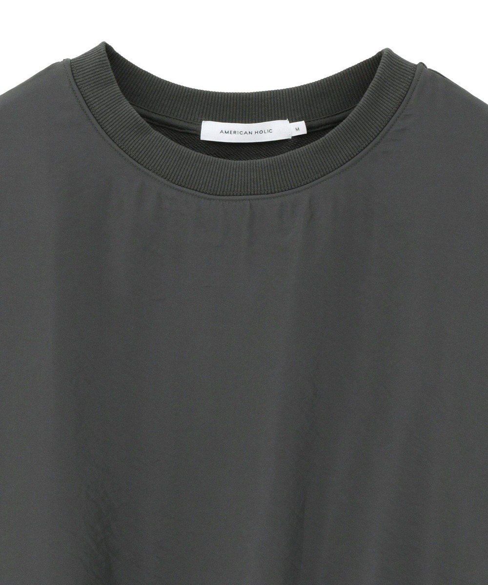 AMERICAN HOLIC オーガンジーレイヤードスウェットプルオーバー 