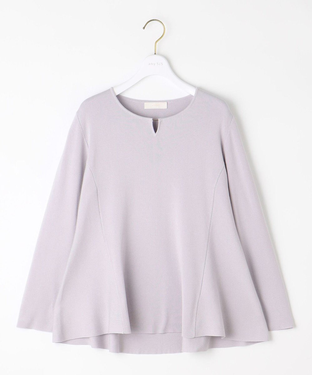 ANY SIS 【WEB・一部店舗限定】ペプラム ニット 