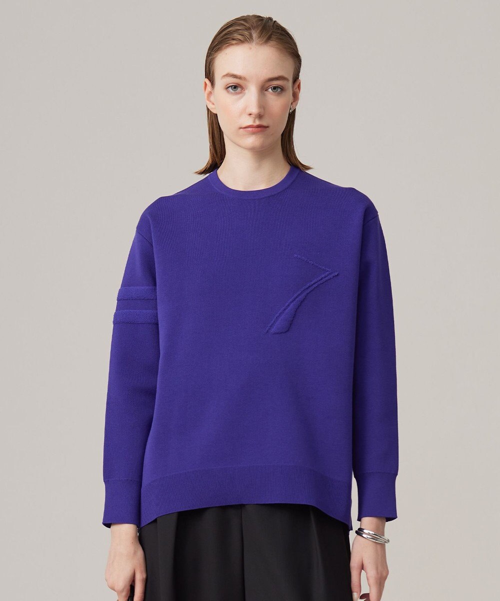 ICB 【洗える】ナンバリングカラーニット  プルオーバー 