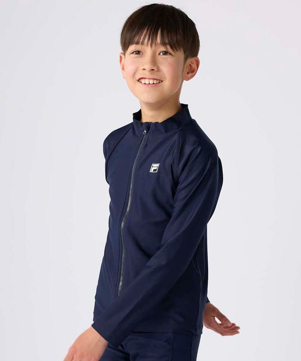 OP／FILA 【FILA】スタンドカラー長袖フルジップラッシュガード 