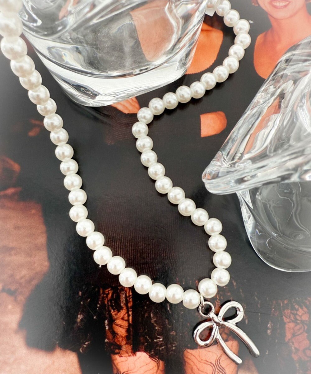 WEGO Lモチーフトップパールネックレス 